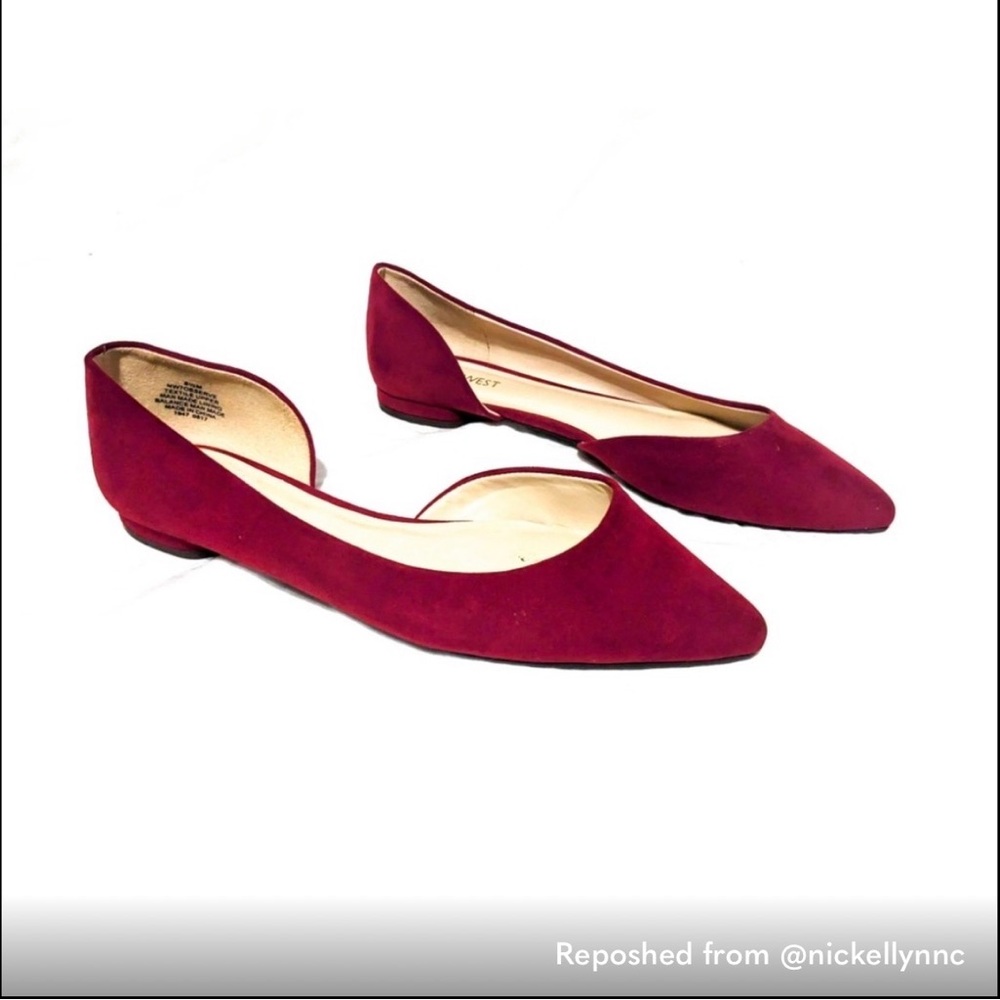Nine West Red Flats
